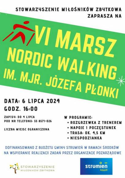 VI Marsz Nordic Walking im. mjr Józefa Płonki